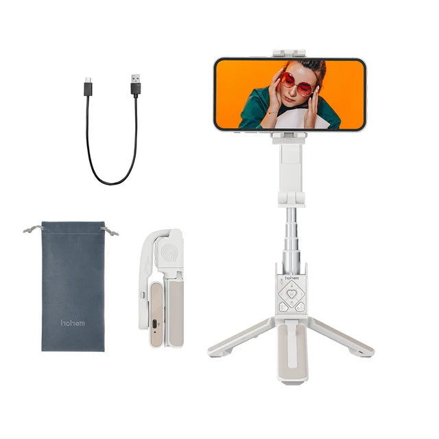 Hohem Official iSteady Q Selfie Stick Adjustable Selfie Stand Outdoor Holder Folding Gimbal Stabilizer For iphone Android