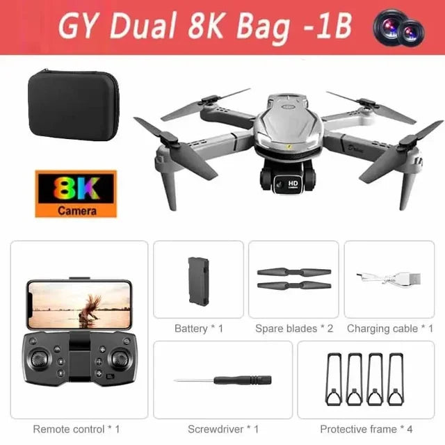 Mini V88 Drone 8K 5G GPS Professional HD Aerial Photography Remote Control Aircraft HD Dual Camera Quadcopter Toy UAV