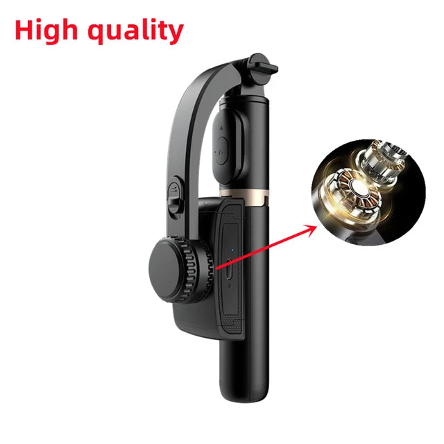 Mobile Video stabilizer Bluetooth selfie stick tripod Gimbal Stabilizer For Smartphone Live vertical shooting bracket