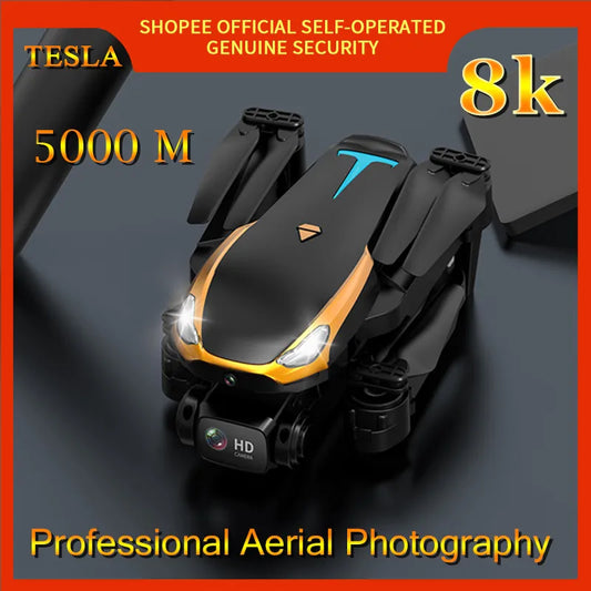 Tesla 4K aerial photography  drone professional 4K quadrotor remote control helicopter obstacle avoidance at a distance of 5000m