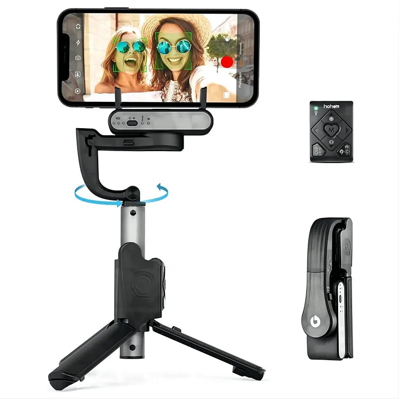 Hohem iSteady Q Handheld Gimbal Stabilizer Phone Selfie Stick Extension Rod Adjustable Tripod with Remote Control for Smartphone